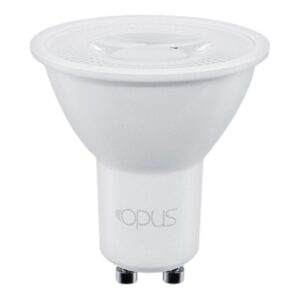 Lâmpada LED MR16 GU10 4.8W 3000K branca fundo branco - Opus