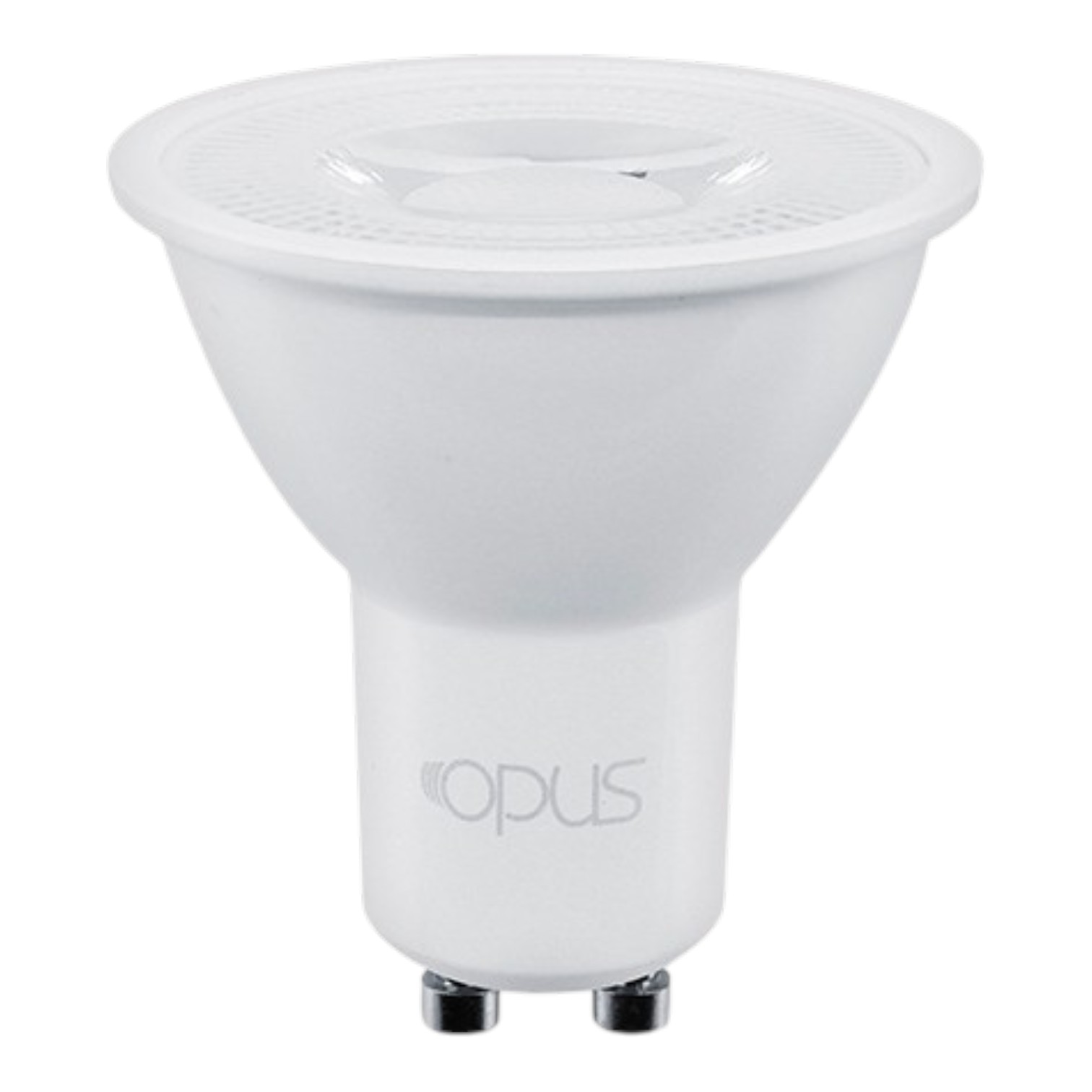 Lâmpada LED MR16 GU10 4.8W 3000K branca fundo branco - Opus