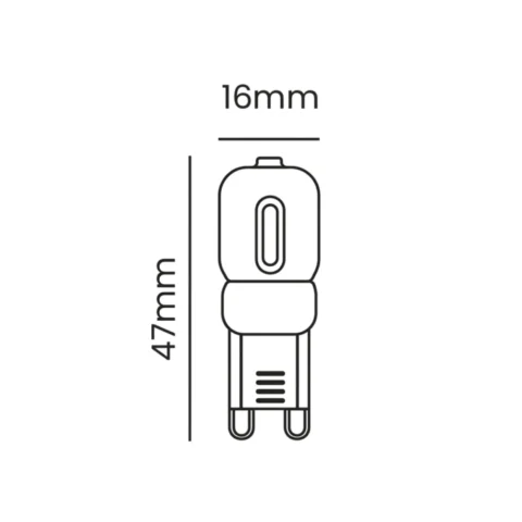 Lâmpada LED G9 2W 3000K Bivolt/220V