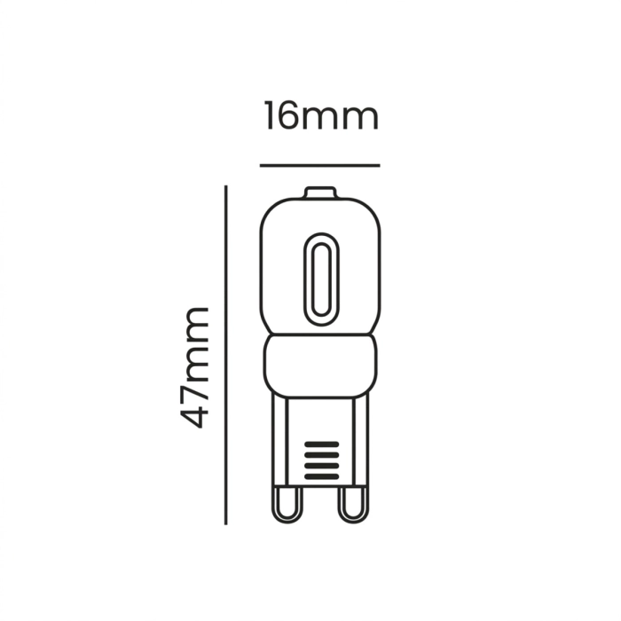 Lâmpada LED G9 2W 3000K Bivolt/220V - Imagem 2