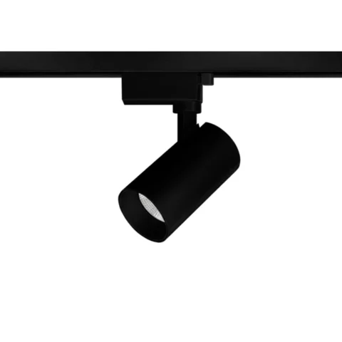 Spot de Trilho LED Trail Direcionável 24° 3000K 10W Bivolt Alumínio Preto - Opus OPS 36823